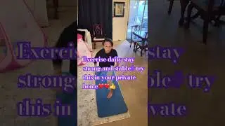 Exercise with Nim# stay strong and stable #InYourPrivateHome# YouTube short❤️👍