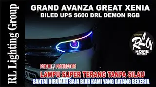 2023 10 14 AVANZA XENIA RLG Home Service PEKANBARU BILED UPS S600 FOGLAMP 3WARNA DRL RGB DEMON RGB