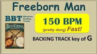 Freeborn Man in G bluegrass backing track 150 BPM
