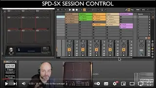Roland SPD SX for Ableton Live Session Control - Max for Live device for Ableton Live - Run-through