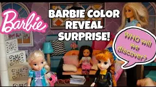 Barbie Color Reveal Surprise! Who Will We Discover? | Elsia and Annia 