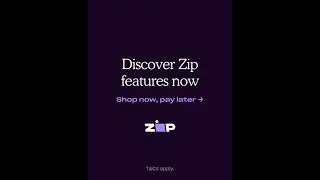 Shop instore with the Zip app and get 6 weeks to pay, interest free.