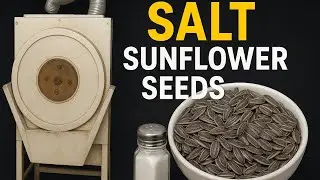 Roasting Salted Sunflower Seeds in a Giant Machine | Satisfying Industrial Process 🌻#RoastingSeeds 