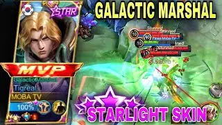 TIGREAL STARLIGHT SKIN GALACTIC MARSHAL | TIGREAL MONTAGE | MLBB