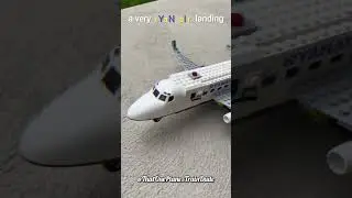 a very rYaNaIr landing indeed 😂🤣 #ryanair #ryanairlanding #legoplane #legoairplane #avgeek #shorts