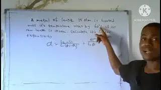 Physics. Calculation under linear expansivity