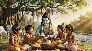 Little Krishna Butter Heist 🧈 | Cute Kids Story