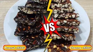 Gurr ki Chikki  || Two types Gurr Chikki || Gachak || Patti || Peanut bar || Recipe with Amna