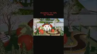 Aesthetic Strawberry Cat Cafe Props ID #sakuraschoolsimulator