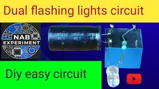 How to make dual flashing lights circuit with relay.