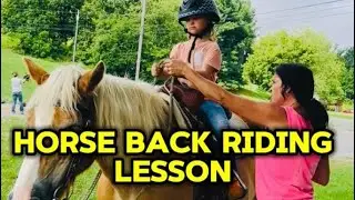 Learning  Horse Back Riding   With Raven the Horse