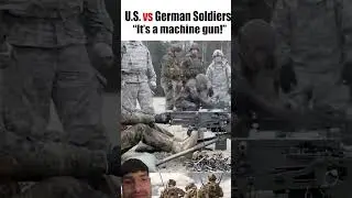 U.S. vs German soldier machine gun🔫 #shorts #viral #trending #army #america #youtubeshorts #machine