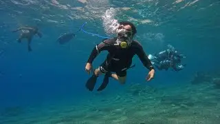 Red canyon and scuba diving Eilat Israel 