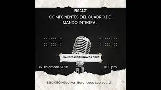 Podcast sobre los componentes del cuadro de mando integral.