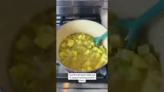 Creamy potato leek soup.  #mediterraneanrecipe #mediterraneanflavors #souplovers #potato  #recipe