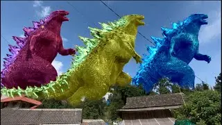 DDTV | khủng long bạo ch&uacute;a đuổi nhau tr&ecirc;n đồi, full t-rex Godzilla snake jurassic world