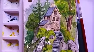 Simple Watercolor Painting for Beginners | Step by Step Tutorial 🎨