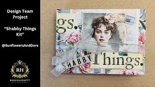 Accordion Pocket Junk Journal | Shabby Things Digital Kit | Design Team Project & Tutorial Preview