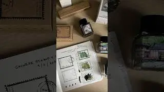 fountain pen ink haul 🍵 new Fanyantan inks (and stamps) unboxing #stationery #fountainpen #shorts