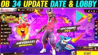OB 34 UPDATE DATE & FF BACK PLAYSTORE