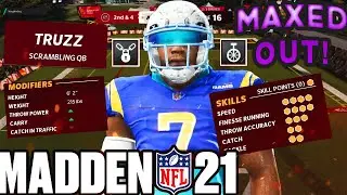 PLAYING WITH THE LAMAR JACKSON PROTOTYPE ON MADDEN 21 THE YARD (BEST PROTOTYPE/BUILD)