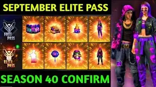 September elite pass free fire 2021 | FF August elite pass 2021| Free Fire season 40 elite pass