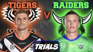 Wests Tigers vs Canberra Raiders | NRL TRIALS | Live Stream Commentary