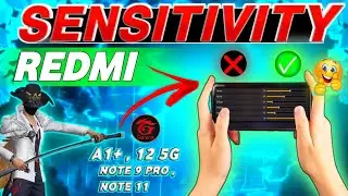 Redmi 🌪️ A1+, 12 5G , Note 9 Pro , Note 11 Setting Sensitivity ⚡#freefire  #ff #gaming #sensistivity