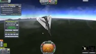 KSP Variable Geometory Wing Flight Test