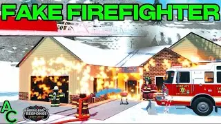 Fake Firefighter Responds To Active Fire Scene!!!! Erlc Roblox Roleplay