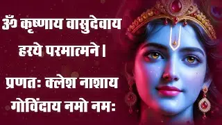 Krishna Mantra - Om Krishnaya Vasudevaya Haraye Paramatmane 108 Times | Bhakti Song | Krishna Bhajan