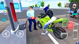 3D Driving Class Gas Station Funny Driving #shortvideo #3ddrivingclass