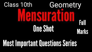 Mensuration | Most Important Question Series | Class 10 | @ educational stream -z4h | Geometry |    