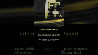 Life Ingredients Found... #spaceexploration #science #spacefacts #jameswebb #originsoflife