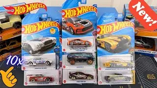 Hot Wheels Unboxing 10x Cars Collection | Satisfying Diecast Toy ASMR Review | Mazda, Toyota,...