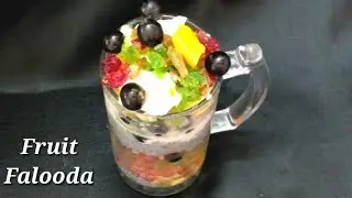 Fruit falooda |Mixed fruit falooda |How to make mixed fruit falooda recipe @ExoticdrizzleFlavours4573