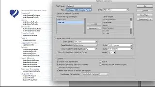 06 Creating a Table of Contents, InDesign CC