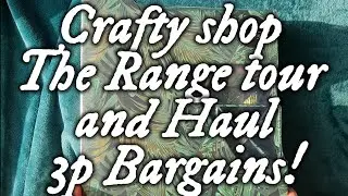 Crazy Craft Bargains Only 3p! Come shop with us The Range mini tour and haul #crafthaul