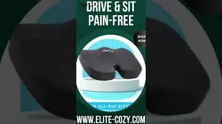 Say GOODBYE to Back Pain with Orthopedic Coccyx Seat Cushion