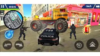 Crime City - Police Car Simulator | Monster Truck Caught - Android Gameplay