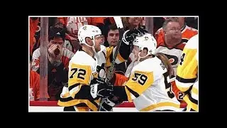 Jake Guentzel scores 4 straight to help Penguins eliminate Flyers | CBC Sports