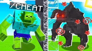 Cheating In A CURSED Minecraft Mob Battle!