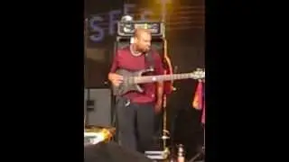 Carlton Armstrong the very special Bassplayer from the Ronnie Baker Brooks Band.