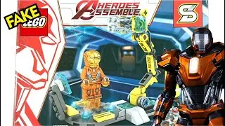 Fake Lego Iron Man Mark 36 Peacemaker Tony Stark Workshop set by Sheng Yuan SY Bricks