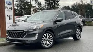 2020 Ford Escape Titanium Hybrid + Moonroof, Heated Seats, NAV Review  | Island Ford