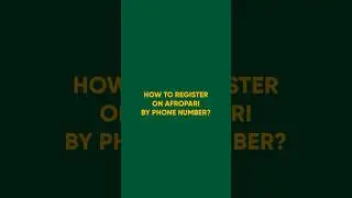 How to Register on #AfroPari via Phone Number (Step-by-Step Guide)