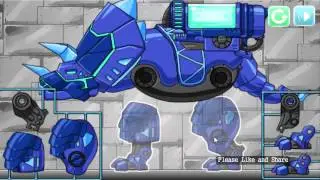 Dino robot tricera blue - Walkthrough