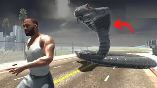 Giant Cobra fight with Franklinin Indian Bikes Driving 3D!! 