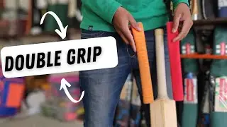 How To Put Double Grip To Cricket Bat#cricket #trending #bat grip
