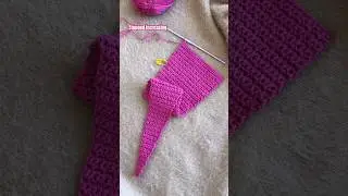 Crochet Sophie scarf 💖 #crochet #crochettutorial #crochetpattern #sophiescarf #crochetscarf